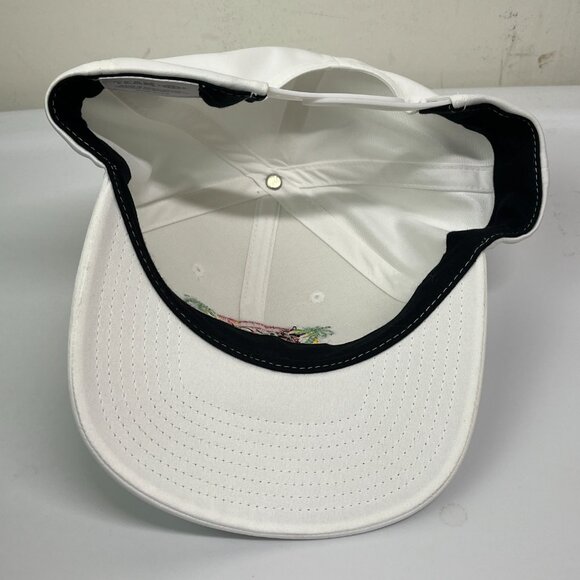 Doc Johnson Hat White Snapback Palm Trees Women Men's Neon Bright Colorful - Picture 5 of 6